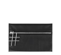 DUDU Pochette Donna Elegante in Pelle con Cerniera Zip Porta Trucchi Cellulare