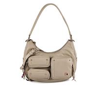 DuDu Pocket Borsa a spalla Vera Pelle 30 cm grigio