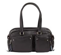 DuDu Pocket Borsa a spalla Vera Pelle 33 cm nero