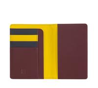 DUDU Porta passaporto pelle e carte di credito RFID multicolore