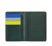 DUDU Porta passaporto pelle e carte di credito RFID multicolore Mangrove