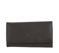 DUDU Portachiavi Classico in Vera Pelle Uomo Donna Multicolore a 6 Ganci Coffee brown