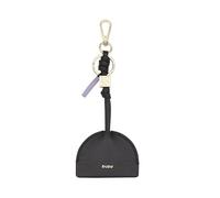 DUDU Portachiavi in Pelle Uomo Donna, Portachiavi con Moschettone e 2 Anelli, Ideale per Regali Black_lavender