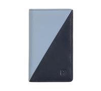 DUDU Portafoglio da Donna Colorato RFID in Pelle Multicolore con Portamonete a Cerniera, Tasche Porta Carte e Tessere Navy
