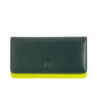 DUDU Portafoglio donna grande in pelle morbida multicolore RFID a bustina Mangrove