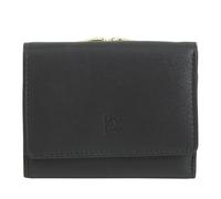 DUDU Portafoglio Donna Piccolo in Pelle RFID con Portamonete a Clic Clac Compatto 6 Porta Carte Tessere Black pop