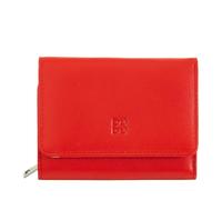 DUDU Portafoglio donna piccolo RFID in pelle multicolore Colorful Rosso fiamma