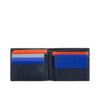 DUDU Portafoglio multicolore in pelle classico da uomo RFID firmato Navy