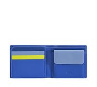 DUDU Portafoglio Piccolo da Uomo RFID in Pelle con Portamonete Fiordaliso