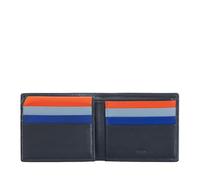 DUDU Portafoglio Piccolo da Uomo RFID in Pelle Multicolore Porta Carte Tessere Navy