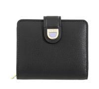 DuDu Skyline Portafoglio Protezione RFID Vera Pelle 11 cm nero