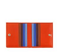 DuDu Portafoglio RFID di pelle multicolore porta carte e monete