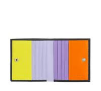 DUDU Portafoglio RFID di pelle multicolore porta carte e monete Black pop