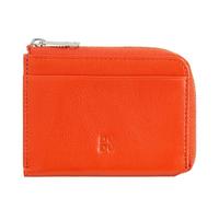 DUDU Portafoglio Uomo Piccolo con Zip, Portafoglio RFID in Pelle Colorato, Porta Carte di Credito, Design Compatto Tascabile Arancio