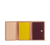 DUDU Portafoglio Uomo Piccolo in Pelle, Portafogli Donna, Design Compatto con Portamonete Porta Banconote e Carte Burgundy