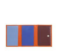 DUDU Portafoglio Uomo Piccolo in Pelle, Portafogli Donna, Design Compatto con Portamonete Porta Banconote e Carte Zucca