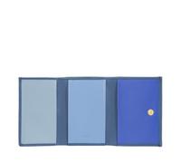 DUDU Portafoglio Uomo Piccolo in Pelle, Portafogli Donna, Design Compatto con Portamonete Porta Banconote e Carte Denim blue