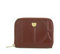 DUDU Portamonete Uomo Donna Piccolo Tascabile in Pelle Stampata con Cerniera, Tasche Porta Tessere - Portafoglio Piccolo Compatto Chocolate_lilac