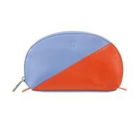 DUDU Mini Pochette per Borsa in Pelle, Astuccio Porta Trucchi da Viaggio, Piccola Trousse con Cerniera da Borsetta, Design Colorato Blu pastello