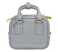 DUDU Borsa Bauletto Donna in Pelle con Tracolla Regolabile, Elegante e Compatta, Borsa a Mano e Spalla con Cerniera Zip Cloud grey
