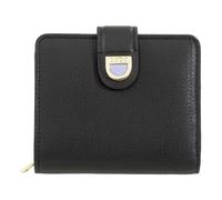 DuDu Skyline Portafoglio Protezione RFID Vera Pelle 11 cm nero