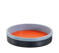 DUDU Svuotatasche da Ingresso Rotondo in Pelle, Vassoio Piccolo da 16cm Multicol