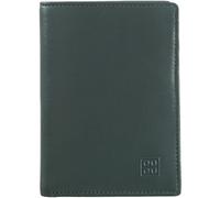 DuDu Tiberio Portafoglio Protezione RFID Vera Pelle 9.5 cm verde