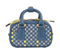DuDu Woven Borsetta Vera Pelle 20.5 cm blu