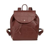 DUDU Zaino Donna in Morbida Pelle con Coulisse - Zainetto Elegante, Spazioso e Regolabile per l'Uso Quotidiano Chocolate_lilac