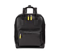 DuDu Zaino in Pelle Uomo Donna - Zaino Casual Unisex Elegante e Capiente, 19 Litri, con Tasca Frontale e Scomparto Tablet, Perfetto per Lavoro, Viaggio e Tempo Libero (Nero)