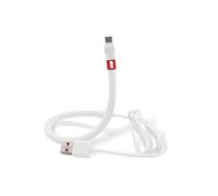 Dudùu - Cavo di ricarica Type-C fast charger snodabile, funzione stand, compatibile con IOS ed Android (Bianco)