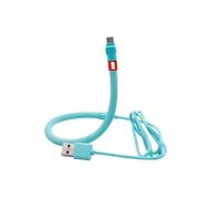 Dudùu - Cavo di ricarica Type-C fast charger snodabile, funzione stand, compatibile con IOS ed Android (Celesete)