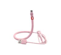 Dudùu - Cavo di ricarica Type-C fast charger snodabile, funzione stand, compatibile con IOS ed Android (Rosa)