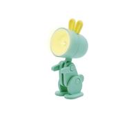 Dudùu Puppy Rabbit - Mini lampada da Tavolo Pieghevole a LED, Luce Calda, Tascabile, per Lettura, Comodino o Scrivania, forma di Coniglio (Verde)