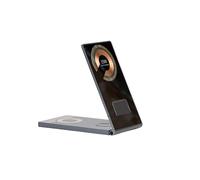 Dudùu - Tappetino di ricarica wireless 4 in 1 pieghevole, 15W. Compatibile con protocollo QI, android, smartwatch IOS ed auricolari.