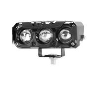DUDUYANG Moto Fanale Faretti LED Tre Occhi Motociclette Fari Modificati Per Veicoli Elettrici Faretti Esterni(1piece white and white)