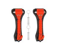 DuDuZui 2PZ Taglierino d’Emergenza per Cinture di Sicurezza e Martello Rompivetro, 2-in-1 Auto Emergenza Martello e Cintura di Sicurezza Cutter, Auto Essentials Glass Breaker con 2PZ Survival Whistle