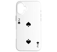 Due 2 di picche - Divertente costume di Halloween facile fronte e retro Custodia per iPhone 16 Plus