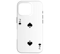 Due 2 di picche - Divertente costume di Halloween facile fronte e retro Custodia per iPhone 16 Pro