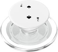 Due 2 di picche - Divertente costume di Halloween facile fronte e retro PopSockets PopGrip per MagSafe