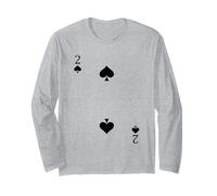Due (2) di Picche Poker Card Gioco Carte Blackjack Card Maglia a Manica