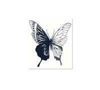 Due adesivi per tatuaggi a base di erbe a forma di farfalla, semipermanenti per succo, impermeabili per due settimane, tatuaggi finti per tatuaggi