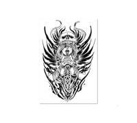 Due adesivi per tatuaggi a base di erbe, succo di ali d'angelo semipermanente, impermeabile e di lunga durata, tatuaggio adesivo finto