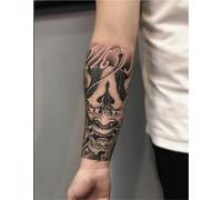 Due adesivi per tatuaggi a base di erbe, succo di mano per braccio piccolo semipermanente non riflettente, impermeabile per due settimane, adesivo per tatuaggi tatuaggio finto