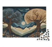 Due alberi secolari si protendono l'uno verso l'altro ma non si intersecano,Puzzle Per Adulti 1000pcs (75x50cm),Giochi Di Sfida