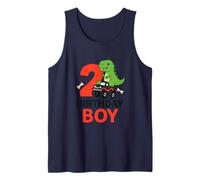 Due Anni Dino e Monster Truck Opere d'Arte Canotta