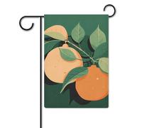 Due bandiere arancioni 30,5 x 45,7 cm in poliestere a doppia faccia bandiere da giardino di benvenuto bandiere banner decorazione esterna per cortile portico prato