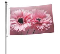 Due bandiere floreali rosa 0,6 x 0,9 m stampa su entrambi i lati bandiere da giardino bandiera da cortile per esterni bandiere regalo banner con occhielli sfondo fotografico per interni ed esterni