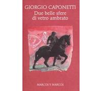 Due belle sfere di vetro ambrato