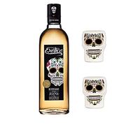 Due bicchierini da shot logati + Tequila Reposado 100% Hecho En Mexico 40% 70 cl